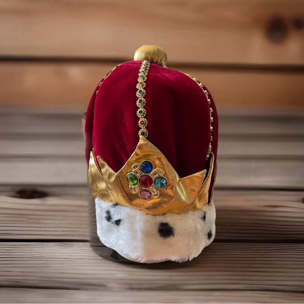 Little Day Dreamers Elope Halloween Costume Fur Trim Crown Hat Adjustable Strap